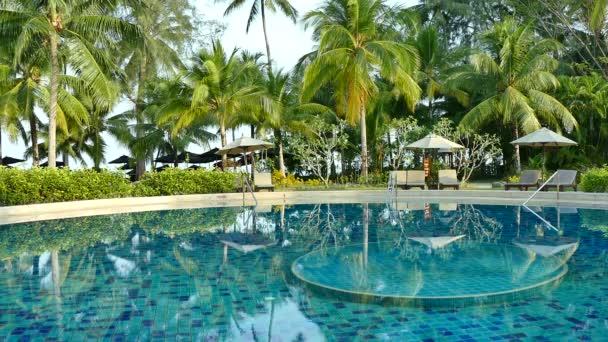 Swimmingpool på hotellet — Stockvideo