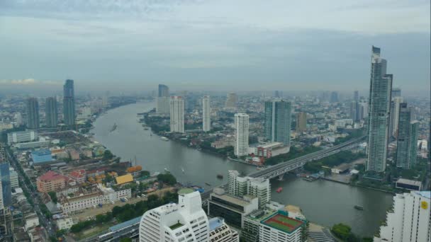 Bangkok Stadt in Thailand tagsüber — Stockvideo