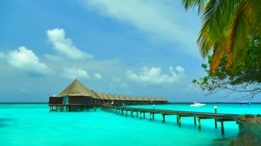 Güzel Maldivler ada okyanus ile