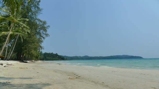 Hermosa isla de Maldivas con océano — Vídeos de Stock