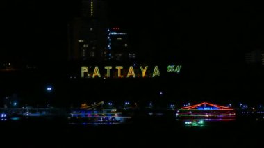 gece şehir Pattaya Tayland