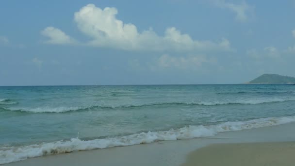 Belle île des Maldives avec océan — Video