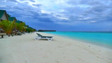 Güzel Maldivler ada okyanus ile