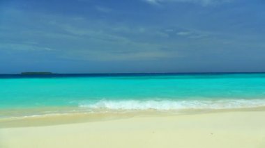 Güzel Maldivler ada okyanus ile