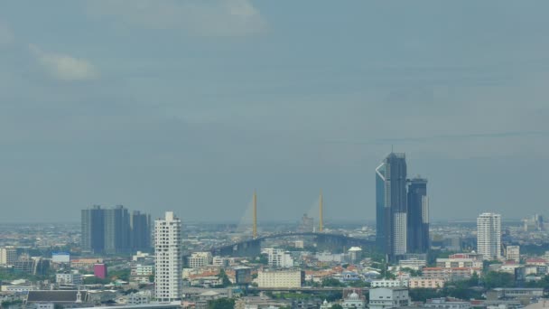 Бангкок місто в Таїланді в денний час — стокове відео