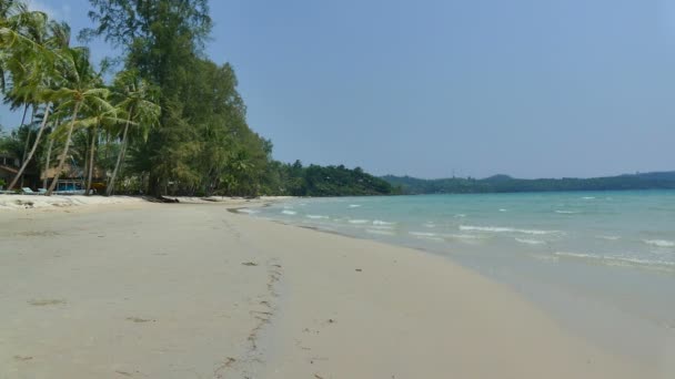 Belle île des Maldives avec océan — Video