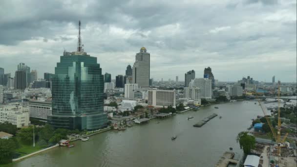 Město Bangkok v Thajsku ve dne — Stock video