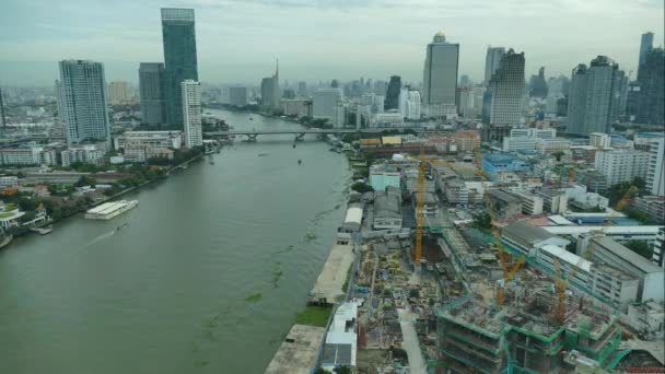 Bangkok Stadt in Thailand tagsüber — Stockvideo