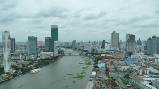 Město Bangkok v Thajsku ve dne — Stock video