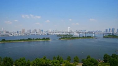 Japonya 'da Gökkuşağı Köprüsü ve Tokyo' dan 4K Timelapse