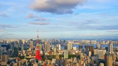  Tokyo şehrinin havadan görünüşü, Japonya