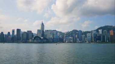 4K Zaman dilimi Hong Kong şehrinin siluetini eritti