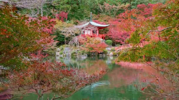 Arashiyama Jesienią Kioto Japonia — Wideo stockowe