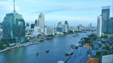 MACAU, ÇİN - 6 EYLÜL 2018: 4K Macau şehrinin tarihi geçmiş silueti