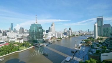 MACAU, ÇİN - 6 EYLÜL 2018: 4K Macau şehrinin tarihi geçmiş silueti