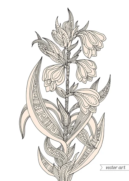 枝の抽象花 — ストックベクタ