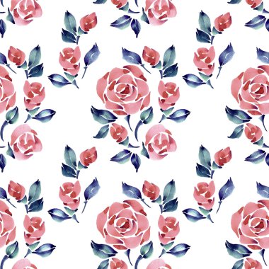 Güller pürüzsüz. Güzel çiçek deseni