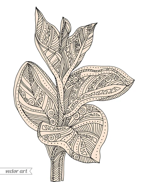 Fleurs abstraites sur branche — Image vectorielle