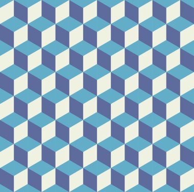 Pastel tonlarda soyut küpleri