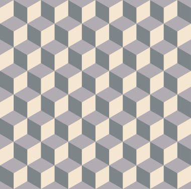 Pastel tonlarda soyut küpleri