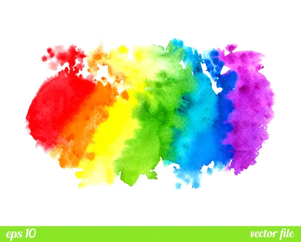 Colorful watercolor spots — Stock Vector