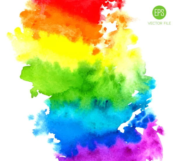 Colorful watercolor spots — Stock Vector