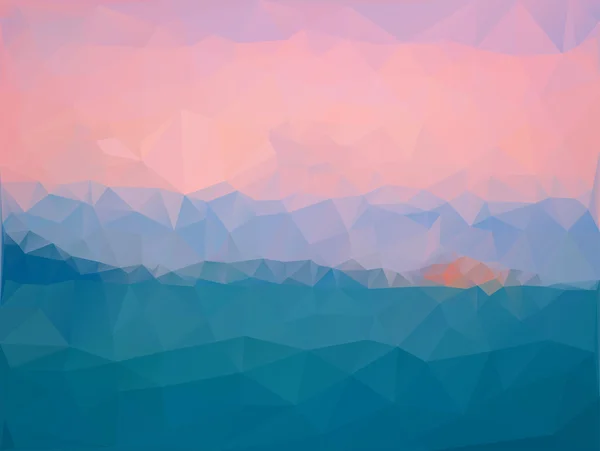 Mer, ciel au coucher du soleil — Image vectorielle