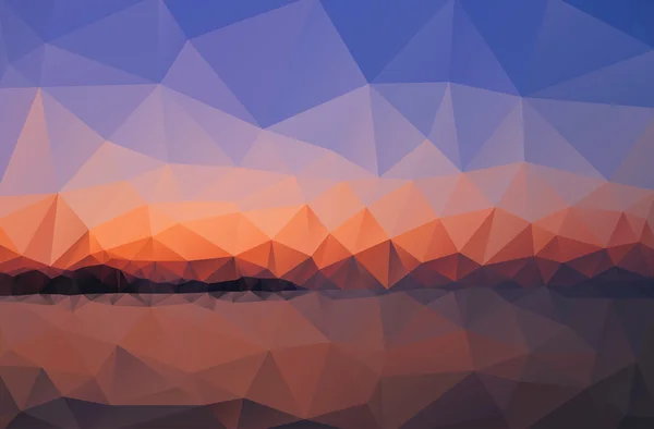 Mar, cielo al atardecer — Vector de stock