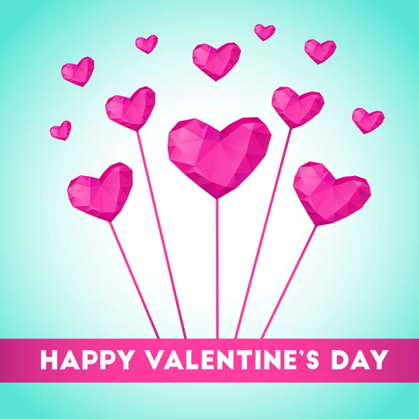 Happy valentines day text — Stock Vector