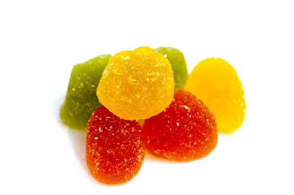 Jelly candies on white background. — Stock Photo, Image