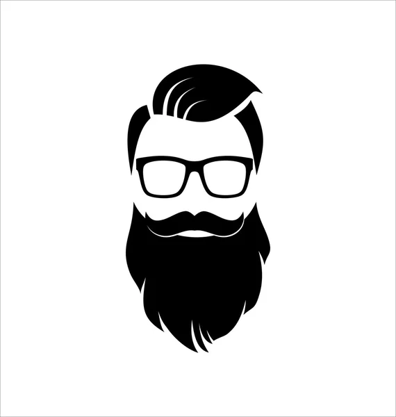 Hipster Black and White. — Stock Vector