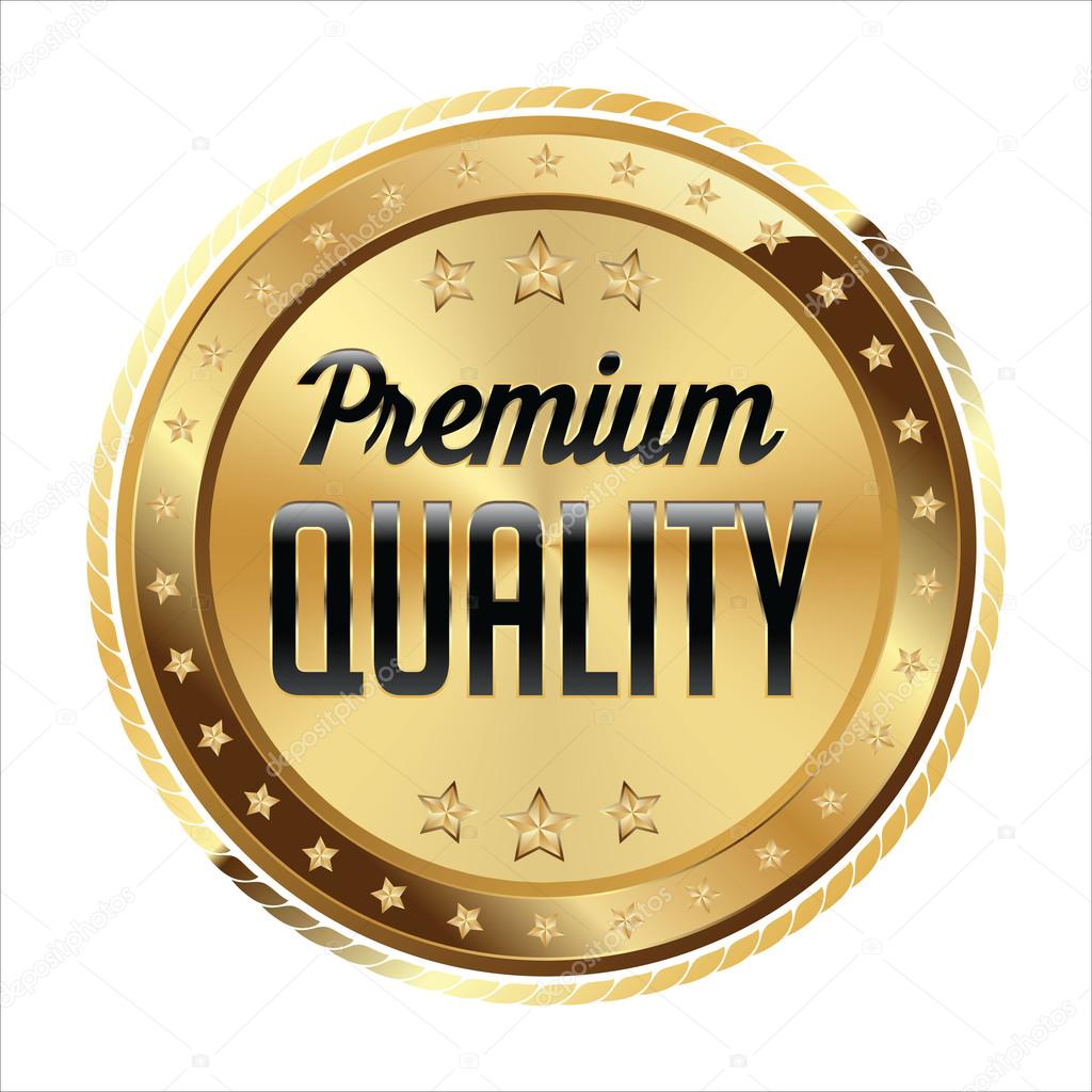 Gold Shiny Luxury Badge Premium Quality.