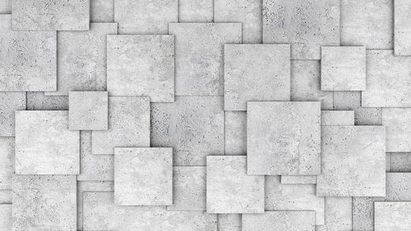 Concrete 3d cube wall