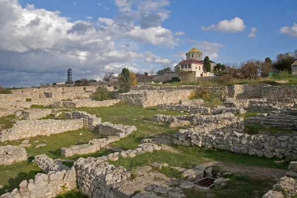 Sewastopol, Khersones, archeologicznych wykopalisk starożytnego miasta — Zdjęcie stockowe