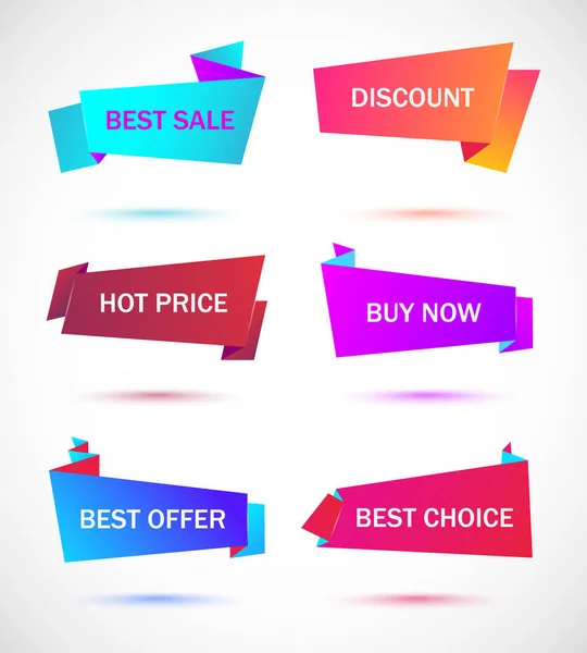 Vektör etiketleri, fiyat etiketleri, afişler, etiketler. Kupon satışı, teklifler ve promosyon vektör şablonu.