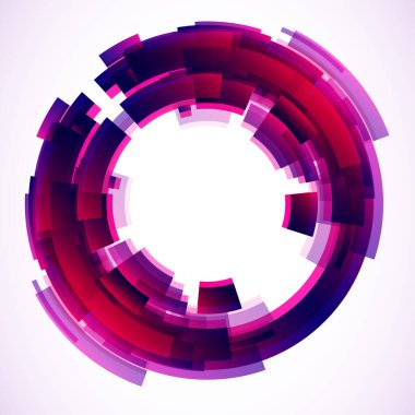 Dairelerden geometrik çerçeve, vektör soyut arkaplan, duvar kağıdı