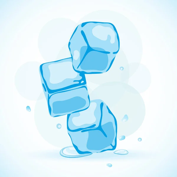 Buz Küpleri Vektör Çizimi — Stok Vektör