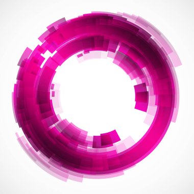 Dairelerden geometrik çerçeve, vektör soyut arkaplan, duvar kağıdı