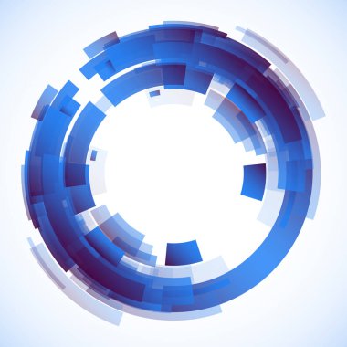 Dairelerden geometrik çerçeve, vektör soyut arkaplan, duvar kağıdı