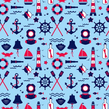 Yelken elementlerinin kusursuz dokusu. Desen, soyut arkaplan, duvar kağıdı. Denizcilik koleksiyonu, deniz seyahat simgeleri.