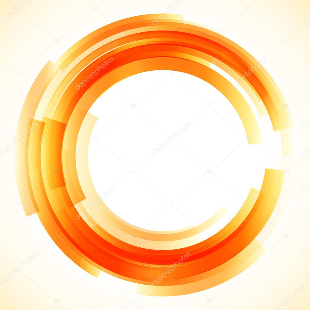 Geometric frame from circles, vector abstract background, wallpaper