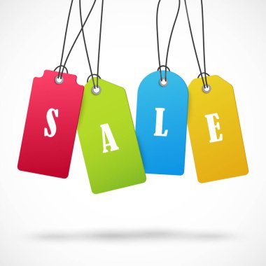 Vektör etiketleri, fiyat etiketleri, afişler, etiketler. Kupon satışı, teklifler ve promosyon vektör şablonu.