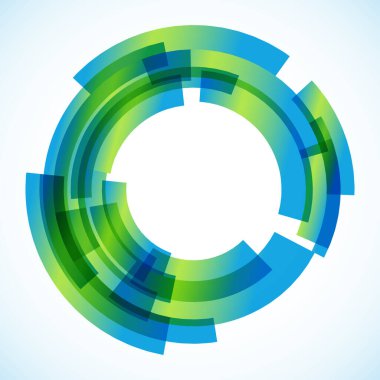 Dairelerden geometrik çerçeve, vektör soyut arkaplan, duvar kağıdı