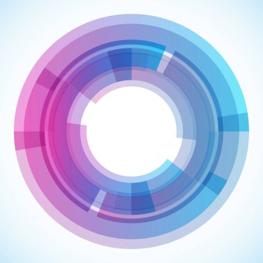 Dairelerden geometrik çerçeve, vektör soyut arkaplan, duvar kağıdı