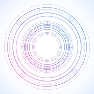 Dairelerden geometrik çerçeve, vektör soyut arkaplan, duvar kağıdı