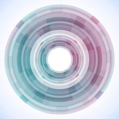 Dairelerden geometrik çerçeve, vektör soyut arkaplan, duvar kağıdı 