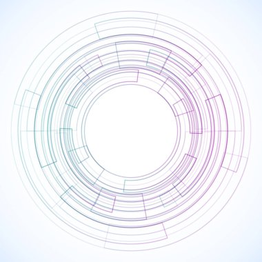 Dairelerden geometrik çerçeve, vektör soyut arkaplan, duvar kağıdı