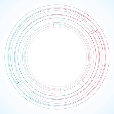 Dairelerden geometrik çerçeve, vektör soyut arkaplan, duvar kağıdı