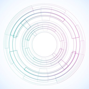 Dairelerden geometrik çerçeve, vektör soyut arkaplan, duvar kağıdı