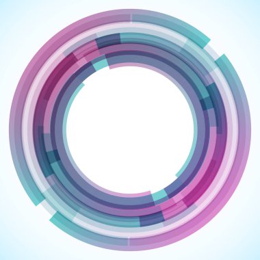 Dairelerden geometrik çerçeve, vektör soyut arkaplan, duvar kağıdı